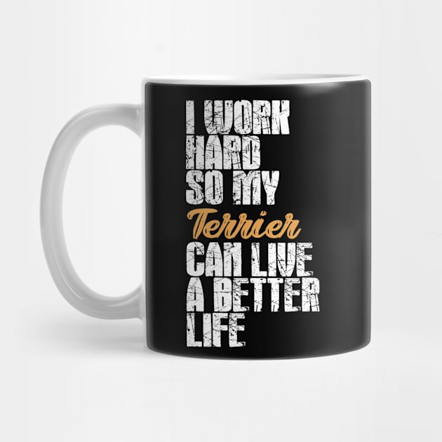 Terrier dog breed girlfriend . Perfect present for mother dad friend him or her by SerenityByAlex